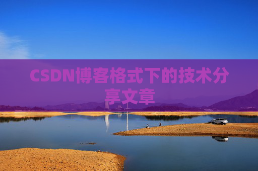 CSDN博客格式下的技术分享文章